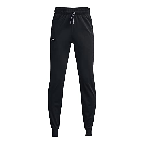 Under Armour Boys Brawler 2.0 Tapered Pants , Black (001)/White , Large