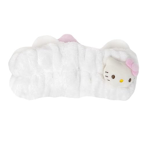 The Crème Shop Plush Spa Headband with Hello Kitty's Signature Bow (Pink) | Cruelty-Free & Vegan