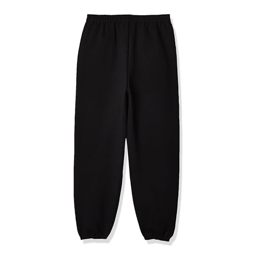 Hanes Boys' Big Eco Smart Pant, Black, Large