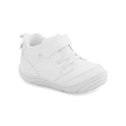 Stride Rite 360 Unisex Child Taye 2.0 First Walker Shoe, White, 5 Toddler US