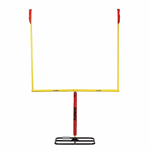 Franklin Sports Authentic Steel Football Goal Post - Metal Field Goal Post for Kids - Backyard Youth Football Goal Post for Kicking Field Goals - Portable Youth Toy Football Goal Post - 8.5' x 5.5'