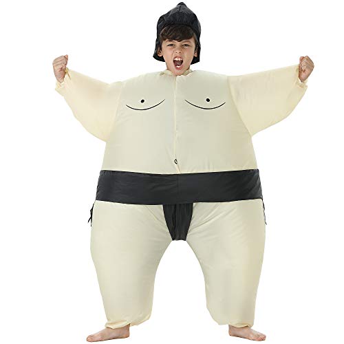 TOLOCO Inflatable Costume for Kids Sumo Wrestler Inflatable Costume, Sumo Costume, Inflatable Halloween Costumes, Blow up Costume Kids Inflatable Costumes