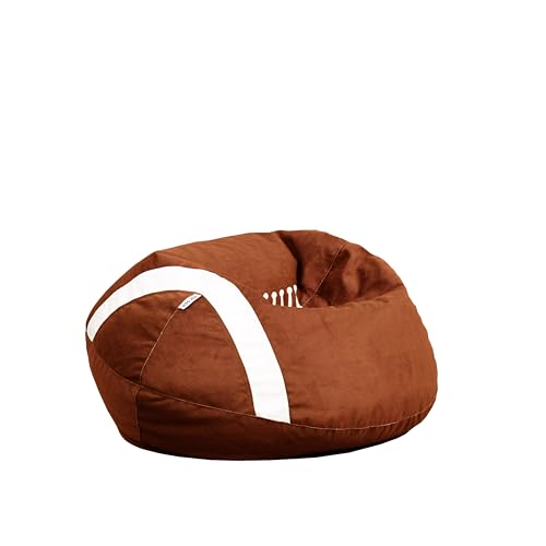 Big Joe Sports Ball Child-Sized Bean Bag Chair, Football Plush, Soft Polyester, 2.5 feet