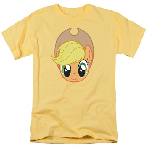 My Little Pony Applejack Face Unisex Adult T Shirt (Large) Banana