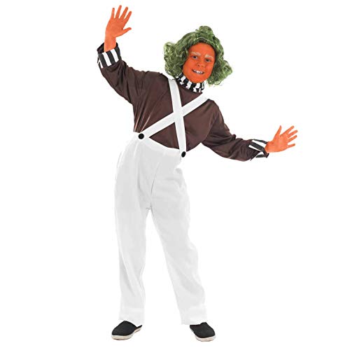 fun shack Kids Chocolate Factory Worker Costume, Boys Chocolate Factory Costume, Book Character Costume For Boys - Large