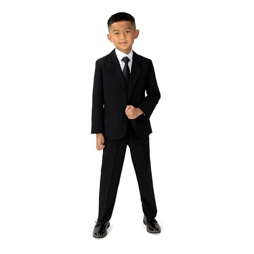 Spring Notion Boys' Formal Black Dress Suit Set 14