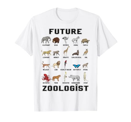 Kids Future Zoologist Funny Birthday T Shirt T-Shirt