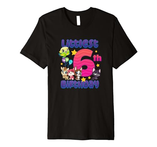 Littlest Pet Shop Birthday Littlest 6th Birthday Group Shot Premium T-Shirt