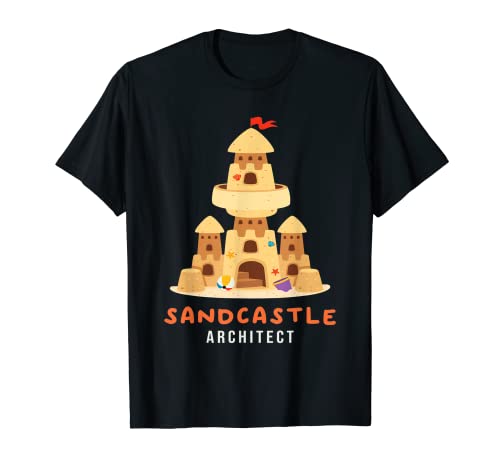 Sandcastle Architect I Sandcastles Vacation Sand Sculpture T-Shirt