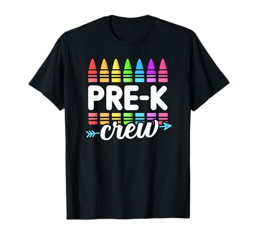 Pre-K Crew Teacher Team Squad Hello Back School Graduation T-Shirt