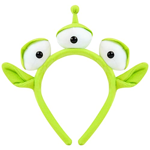 U-Zomir Alien Headband, Alien Plush Headband for Kids and Adults, Alien Costume Accessories Alien Ears for Theme Party Cosplay and Halloween Costumes