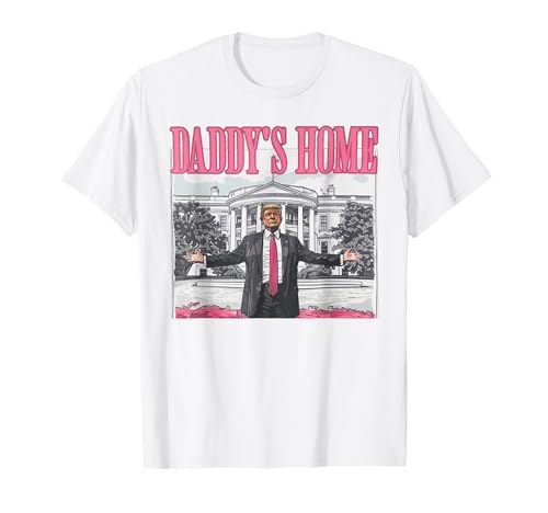 Trump 2024 Take America Back Daddy's Home Trump Pink 2024 T-Shirt