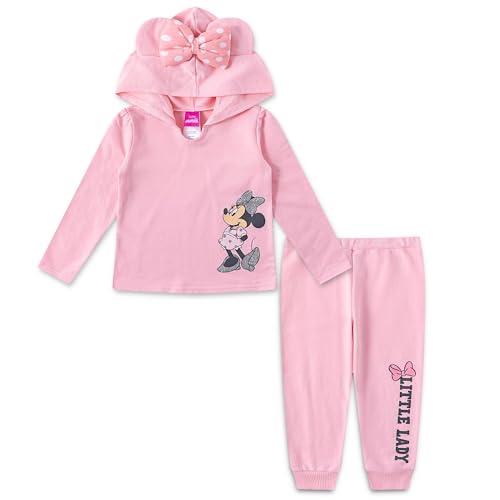 Disney Minnie Mouse Baby Girls Hoodie and Pants Set for Infant and Toddler Kids