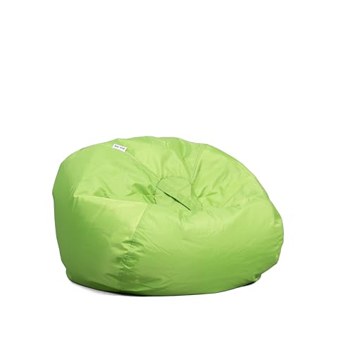 Big Joe Classic Bean Bag Chair, Spicy Lime Smartmax, Durable Polyester Nylon Blend, 2 feet Round