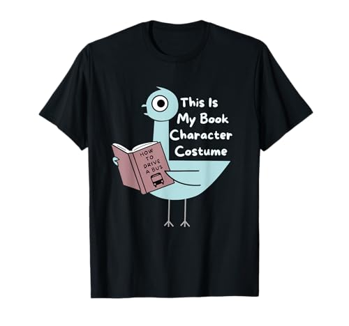 This Is My Book Character Costume Funny Pigeon Kids Reading T-Shirt