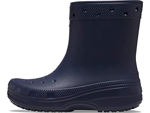 Crocs Unisex Classic Rain Boots, Navy, Numeric_5 US Men