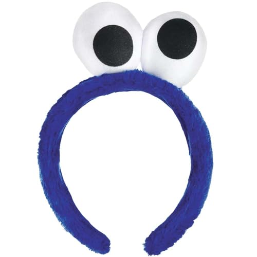 Everyday Sesame Street Deluxe Blue Fabric Headband (12 mos.) - 7' x 5' (1 Count) - Perfect Party Wear & Celebration Essential