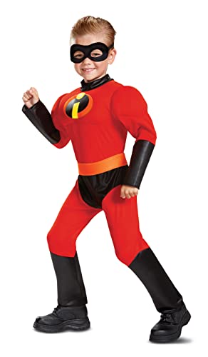 Disguise Disney Pixar Dash Incredibles 2 Muscle Toddler Boys' Costume, Medium/(3T-4T)