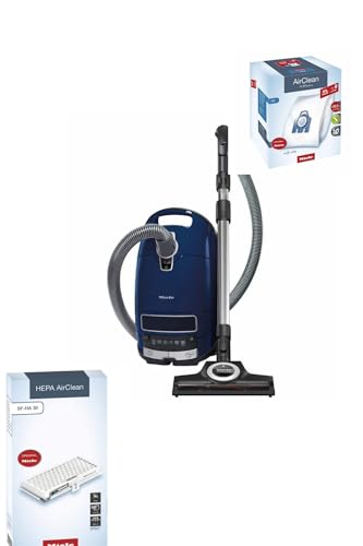 Miele Complete C3 Multi Surface Canister Vacuum Cleanser w/Turbo Head+ HEPA Filter + XL Value Pack, 8 Bags & 4 Filters