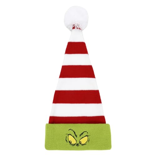 Bioworld Grinch Adult Christmas Santa Hat (One Size) Multicolored