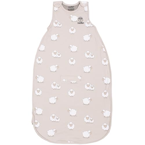 Woolino 4 Season Toddler Sleeping Sack, Merino Wool and Organic Cotton Baby Sleep Bag Sack, 2-4 Years, Sheep