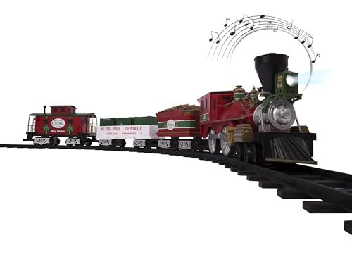 Lionel North Pole Central Ready-to-Play Freight Set, Battery-powered Model Train Set with Remote