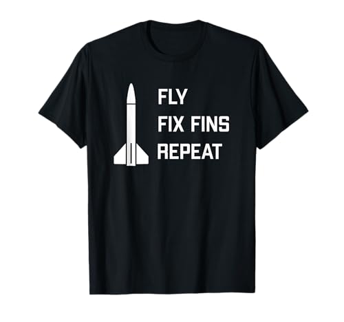 Model Rocket Funny Launch and Crash T-Shirt