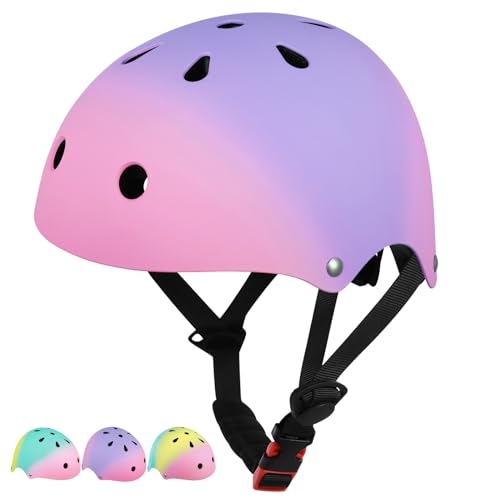 Wisekiddy Kids Bike Helmet Toddler Helmets for Kids 3-5-8 Years Girls Boys Youth Bicycle Helmet for Scooter Balance Bike Roller Skating Skateboard Helmet