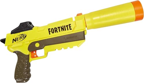 NERF Fortnite SP-L Elite Dart Blaster with Detachable Barrel and 6 Official Nerf Fortnite Elite Darts (Amazon Exclusive)