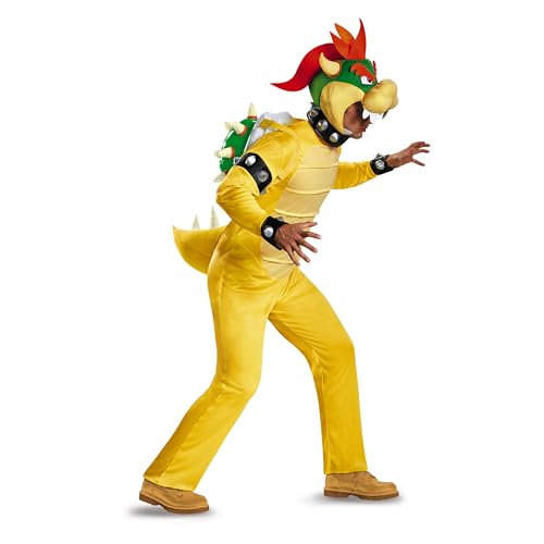 Disguise Men's Bowser Deluxe Adult Costume, Multi, XX-Large