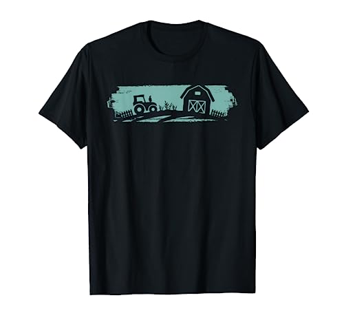 Retro Farmer Shirt Vintage Farm Barn Tractor Farming Gift T-Shirt