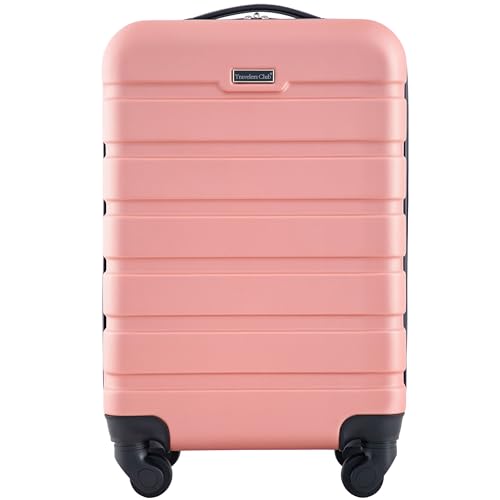 Travelers Club Harper Luggage, Rose Gold, 20-Inch Carry-On