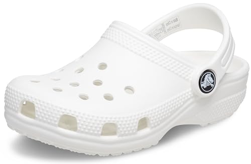 Crocs Kids' Classic Clog , White/White, 4 Big Kid