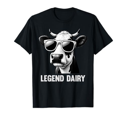 Legend Dairy Funny Farmer Cow Farmer Pun Graphic T-Shirt