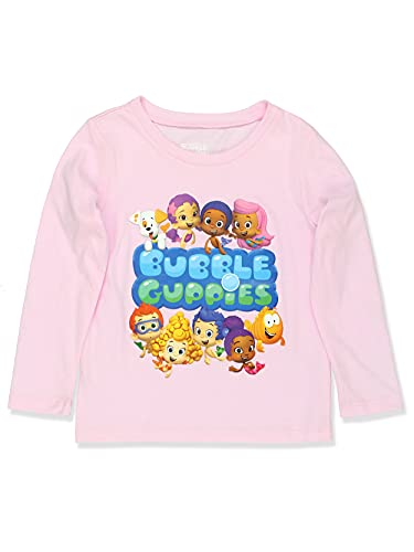 Bubble Guppies Toddler Girls Long Sleeve T-Shirt Tee (2T, Pink)