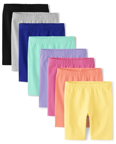 The Children's Place Baby Girls' Bike Shorts, Multi Color 8-Pack, Small