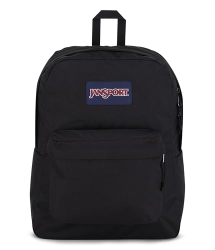 JanSport SuperBreak One Backpacks - Durable, Lightweight Bookbag with 1 Main Compartment, Front Utility Pocket with Built-in Organizer - Premium Backpack, Black