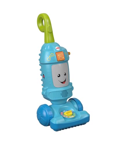 Fisher-Price Toddler Toy Laugh & Learn Light-Up Learning Vacuum Musical Push Along for Pretend Play Infants Ages 1+ Years​