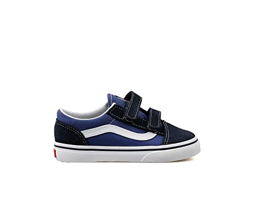 Vans Unisex Old Skool V Active, Navy, 10 M US Toddler