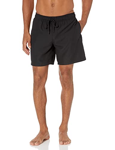 Amazon Essentials Men's 7' Quick-Dry Swim Trunk, Black, X-Large