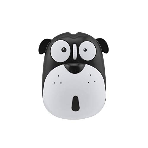 FLY WAY Cute Wireless Mouse, Cartoon Dog 2.4GHz Rechargeable Cordless Mouse with Nano USB Receiver Children Mice Kids Gaming Mouse for Notebook,Laptop,PC,Desktop (black)