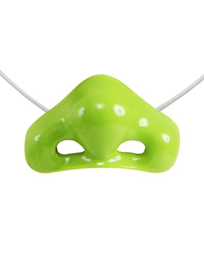 JiaDuo Green Monster Costume Nose with Elastic Band Adult Halloween Party Favors Dress up Cosplay Accessories 1PC for Shrek