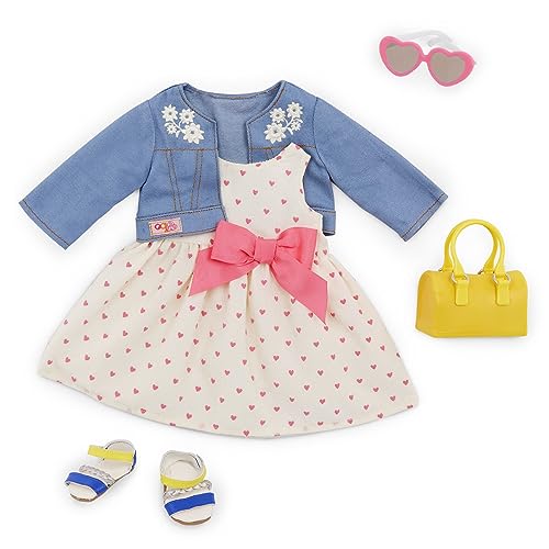 Our Generation Deluxe Heartprint Dress Outfit