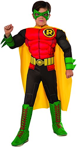 DC Superheroes Deluxe Robin Costume, Child's Small