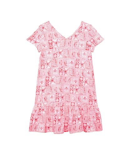 Lilly Pulitzer Girls' Mini Camilla Short Sleeve (Little Kid), Mizner Red Seaside Harbour