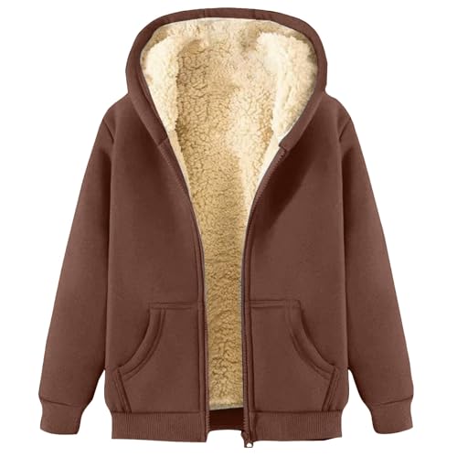 Friday Black Deals 2024 Teen Girls Plus Size Jacket For Women Jacket Coat For Women Womens Long Cardigan Lightweight Fleece Sweater Women Zip Up Sweatshirt For Men Prime Shopping Online Brown Xxxxxl