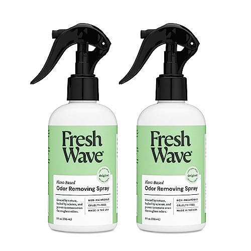 Fresh Wave Odor Eliminator Spray & Air Freshener, 8 oz., Pack of 2 - Odor Absorbers for Home, Safer Odor Relief, Natural Plant-Based Odor Eliminator, For Furniture, Fabrics & Trash