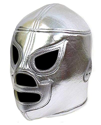 Del Mex Lycra Lucha Libre Adult Luchador Mexican Wrestling Mask Costume (El Santo)