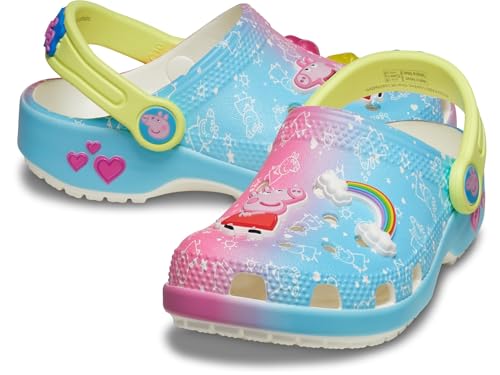 Crocs Kids Classic Peppa Pig Clogs (Toddler), Multi, 7 US Unisex