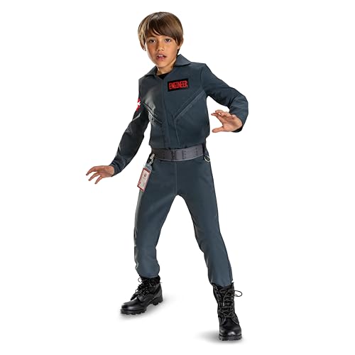 Disguise Ghostbusters Engineer Costume, Official Ghostbusters Frozen Empire Kids Costume with Detached Belt, Child Size (4-6)